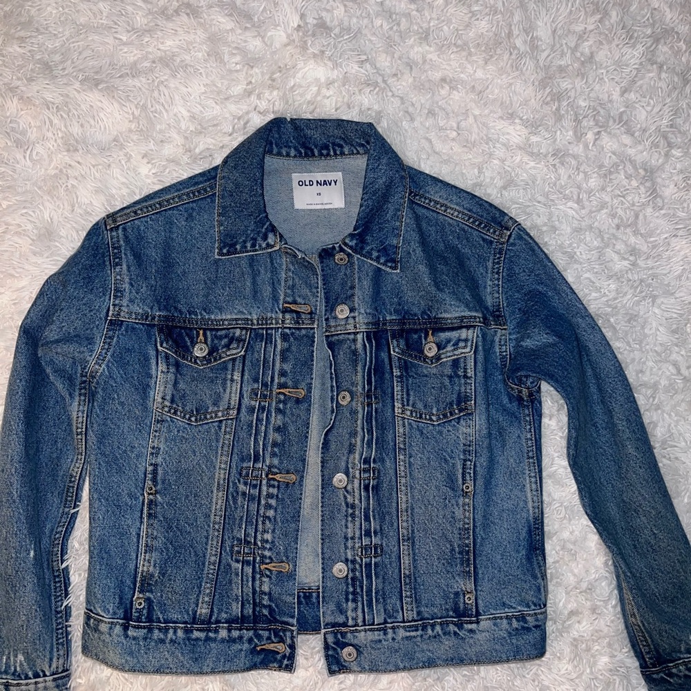 Old Navy Blue Denim Jacket, wore once - Picture 3 of 5